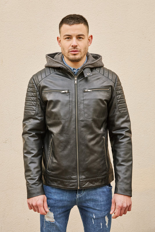 John  - Men leather jacket
