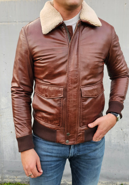 Jeff - Bomber detachable collar