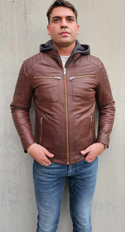 John brown  - Men leather jacket