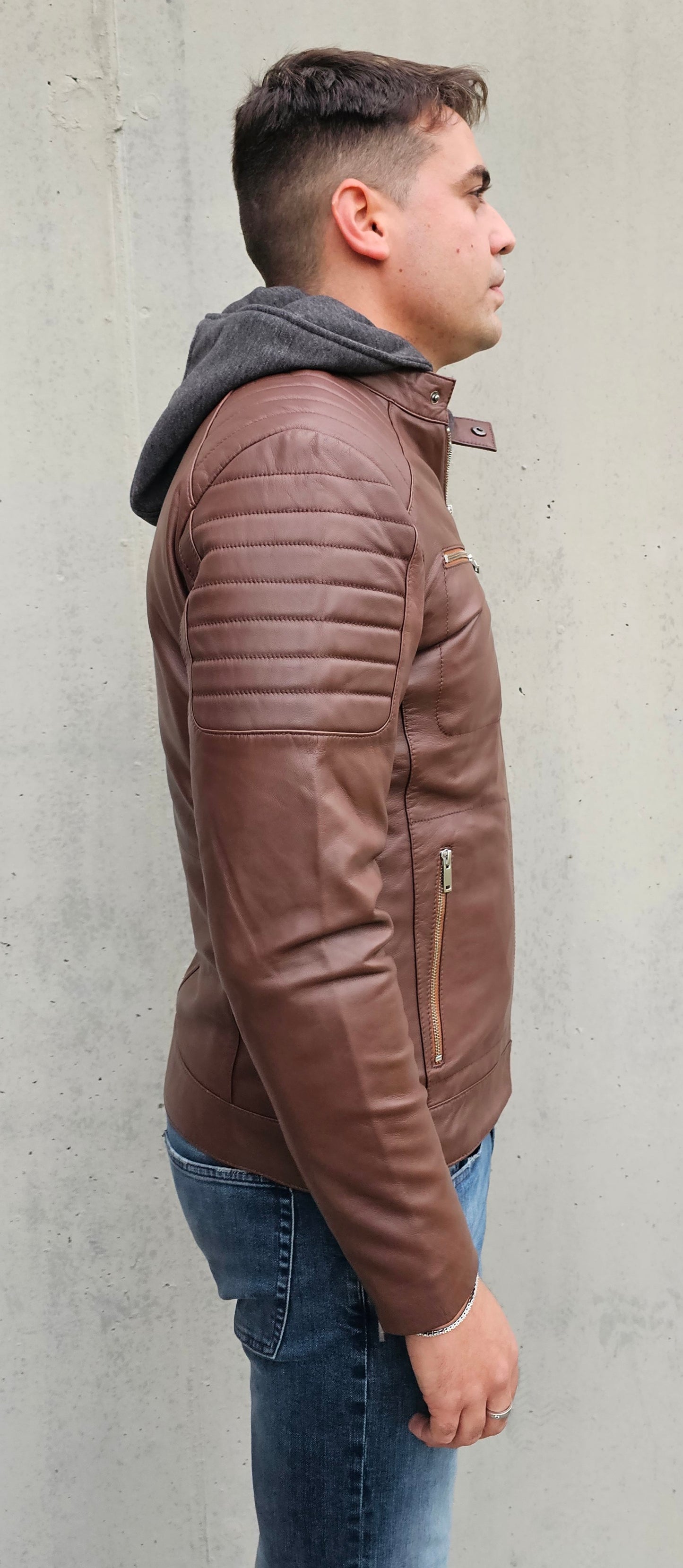 John brown  - Men leather jacket