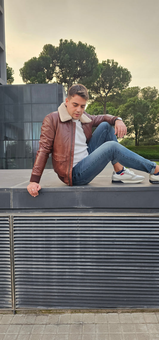 Jeff - Bomber detachable collar