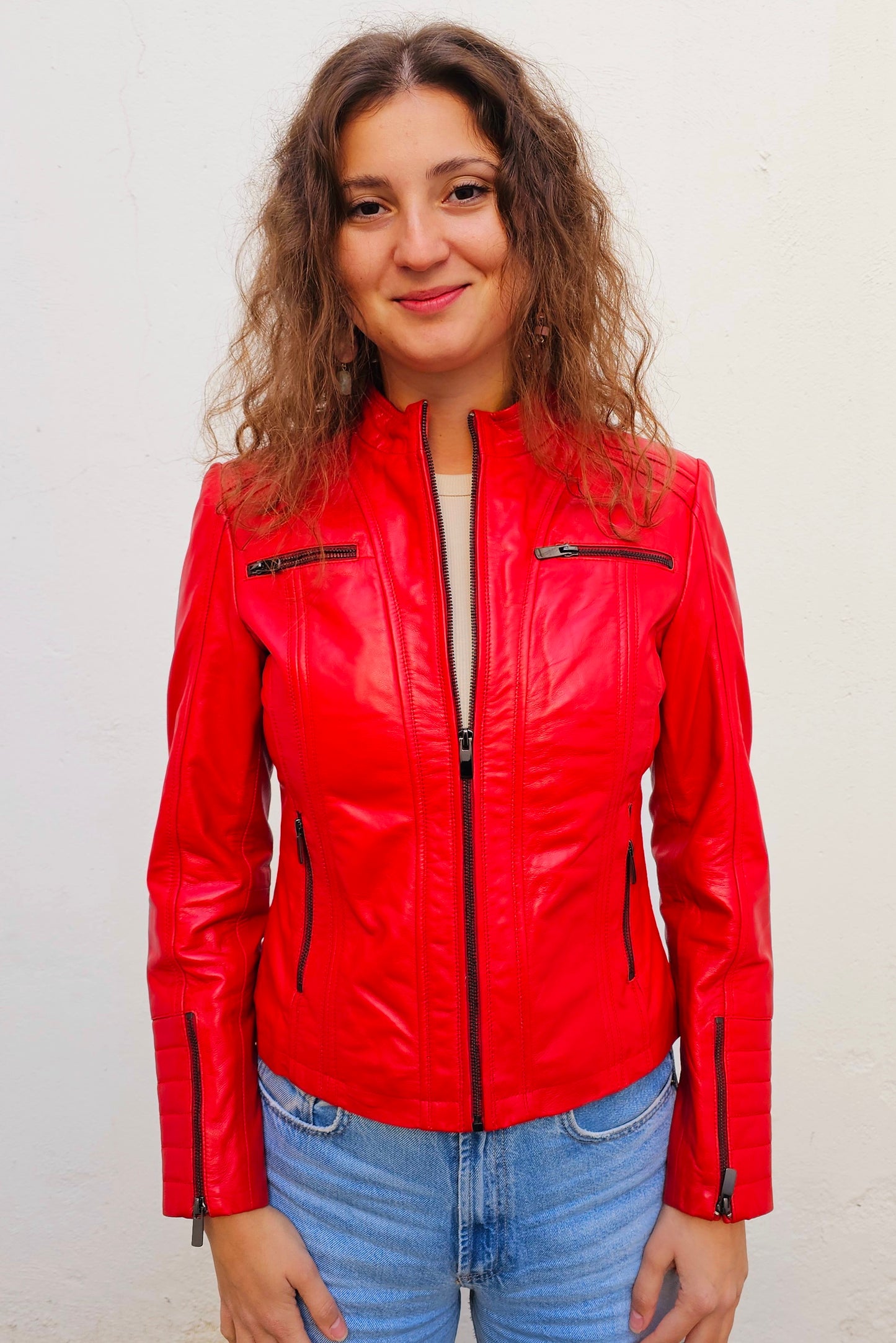 RITA BRIGHT RED WOMEN'S JACKET