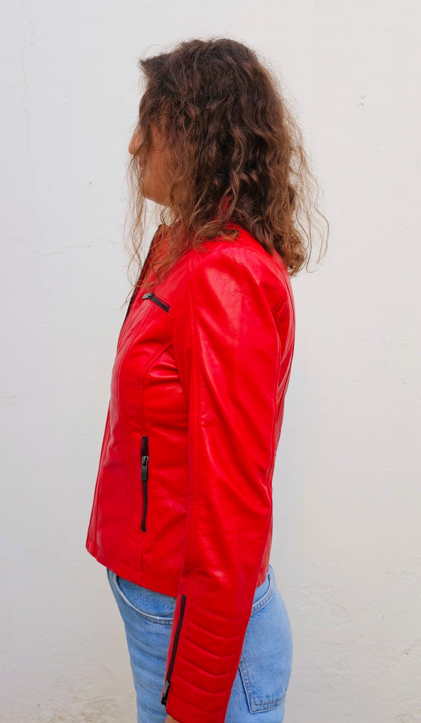 RITA BRIGHT RED WOMEN'S JACKET